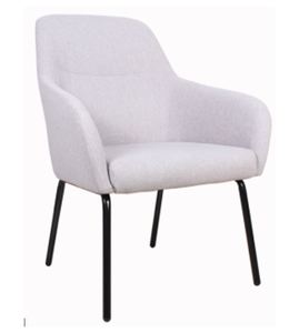 אוגוסטו כורסת אירוח מעוצבת רגל מתכת שחורה ריפוד בד קטיפה ירוק כהה מיליון כסאות