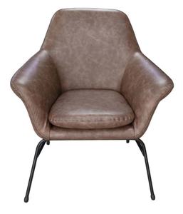 אדלינה כורסת אירוח מעוצבת רגל מתכת שחורה ריפוד בד קטיפה מיליון כסאות