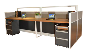 דגם 48-4 פינת עבודה 4 עמדות טלמרקט מיליון כסאות