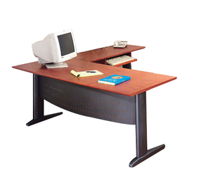 שולחן משרד/מחשב כולל שלוחה ומדף נשלף דגם אורלי 3005 מיליון כסאות