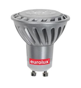 דקרויקה לד 6W מתח 230V בסיס GU10 צבע 3000K דגם HPLGU3X2/WW