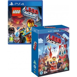 Lego The Movie Game and Blu Ray Double Pack Ps4 במלאי! אירופאי! סוני