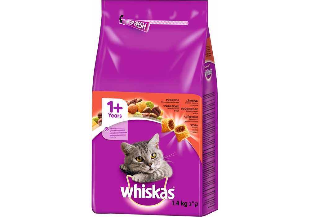 ויסקס מזון יבש לחתולים בקר 1.4 ק"ג
