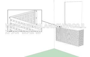 רק 995 ש"ח למסתור כביסה או מסתור מזגנים מ PVC לבן ( ניתן לבצוע בתוספת תשלום ) מידה 240*120 ס"מ ( ניתן לשינוי ) 