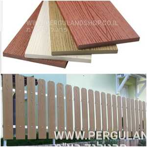 שלבי PVC לגדר או הסתרה - דמוי עץ מיוחד ועשיר במגוון צבעים 