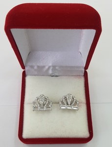 עגילי כסף טהור 925 לנשים מספר דגם: 715