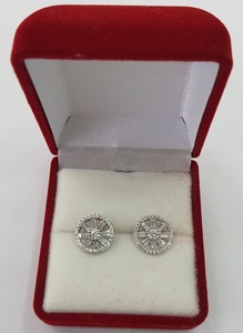 עגילי כסף טהור 925 לנשים מספר דגם: 722