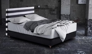 מיטה זוגית מרופדת - דגם טוויסט