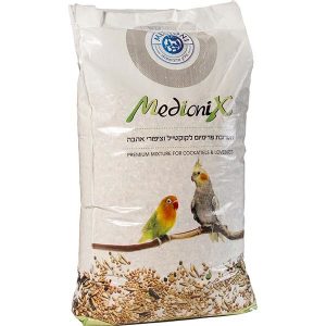 תערובת פרימיום לקוקוטלים וציפורי אהבה 1 ק"ג  מדיוניקס