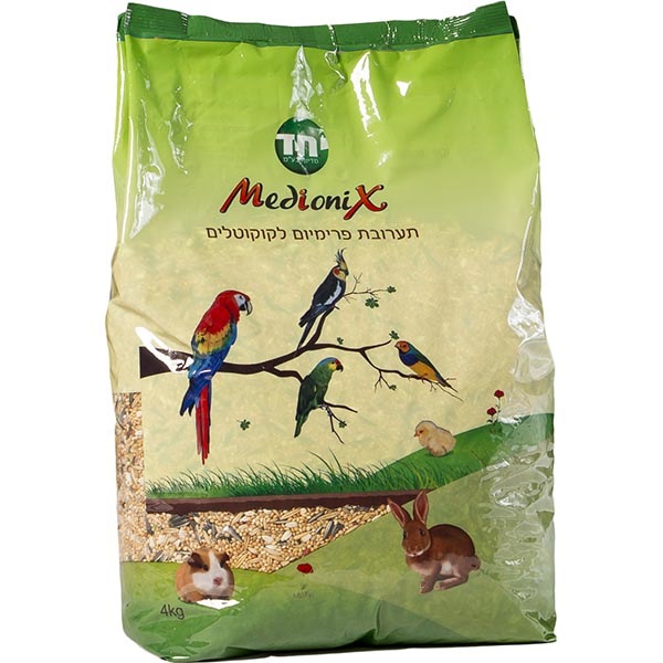 תערובת פרימיום לקוקוטלים 4 ק"ג מדיוניקס