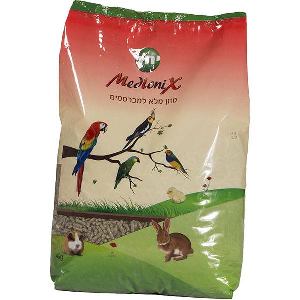 מזון פרימיום למכרסמים 4 ק"ג מדיוניקס
