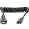  כבל 30 ס"מ Atomos HDMI to Mini HDMI Coiled Cable