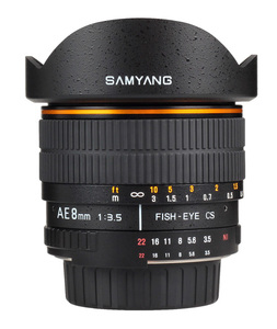 Samyang 8mm fish-eye F3.5 IF MC AE Nikon -אגם