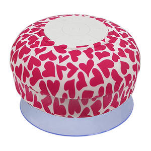 חדש! רמקול Bluetooth לאמבטיה עמיד למים בהדפס לבבות גימיק מתנות