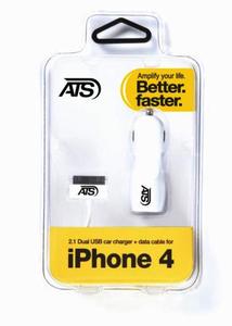 מטען+כבל לאייפון 4 ATS
