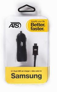מטען USB+כבל לסמסונג גלקסי / SAMAUNG GALAXY  ATS