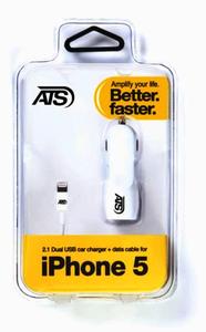 מטען USB+כבל לאייפון 5/IPHONE 5  ATS