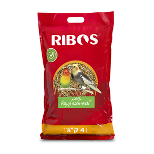Ribos תערובת לציפורי אהבה וקוקטייל 4 ק"ג