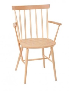 כריסטיאנו כסא מסעדה עם ידיות - עץ - צבע שחור מיליון כסאות