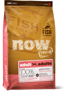 אוכל לכלבים | now בוגרים דגים 11.3 ק