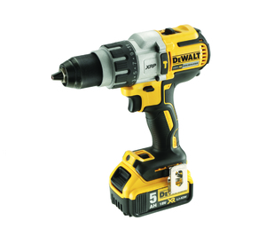 מקדחה רוטטת ללא פחמים 18V עם 2 סוללות 5AH Dewalt
