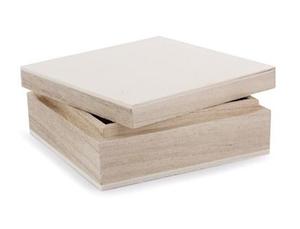 קופסת עץ מכסה נשלף 9/9/3.2 ס'מ*12