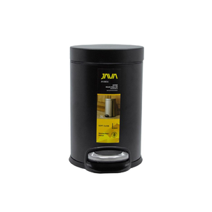 פח פדל 5 ליטר עגול 8856 Effie - שחור מט Java