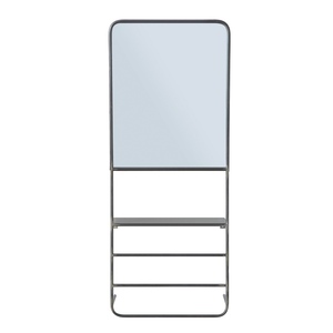מראה עומדת עם מדף מטאל ג