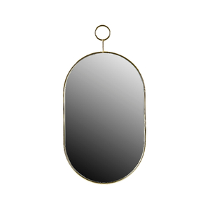 מראה אובלית 25x48 ס"מ - זהב 