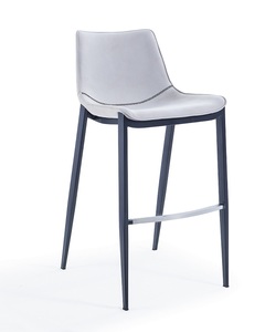 3506 כסא בר מעוצב -65 ס"מ , רגל מתכת שחורה , מושב מרופד -בד מיליון כסאות