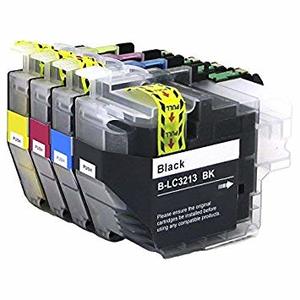 סט 4 ראשי דיו תואמים LC-3213 מיכל עד 400 דף