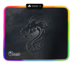 משטח מקצועי לעכבר+תאורת לד DRAGON GAMING LED MOUSE PAD SIZE M