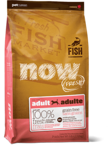 אוכל לכלבים | now בוגרים דגים 2.7 ק