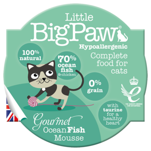 שימורים לחתולים | שימורי ביג פאו גורמה - פטה דגי אוקיינוס 85 גרם 