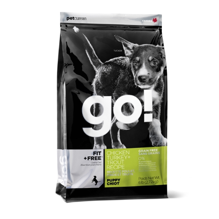 מזון יבש לכלבים גורים בטעם עוף 2.7 ק"ג GO!