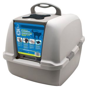 שרותים סגורים לחתול Catit קט-איט ג'מבו-דגם הייטק