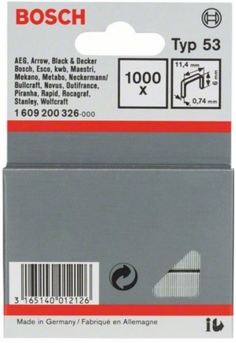 סיכות הידוק BOSCH 6MM TYP 53