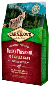 קרנילאב CARNILOVE חתול ברווז ופסיון 2 ק"ג