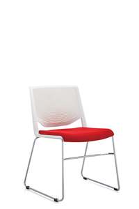 WIND כסא אורח - בורדו פלסטיק, שלד ניקל מיליון כסאות