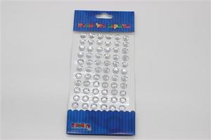 אבני שיבוץ דביקות 10 מ'מ צבע שקוף *24