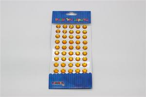 אבני שיבוץ דביקות 12 מ'מ צבע זהב *24