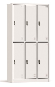 ארון מתכת 6 דלתות דגם 7022 מידות 185*90*45 ס"מ - צבע אפור מיליון כסאות