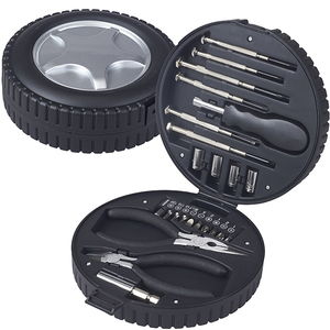 ערכת כלים רב תכליתי במארז בעיצוב גלגל צמיג גימיק מתנות