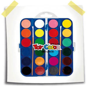 צבעי מים 24 כפתורים TOY COLOR