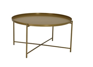 סאקי שולחן המתנה נמוך שלד מתכת שחור שלד גובה 41 ס"מ קוטר 84 ס"מ מיליון כסאות