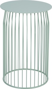 רודי M שולחן אירוח מתכת עיצוב פסים קוטר 36 גובה 56 ס"מ - צבע לבן מיליון כסאות