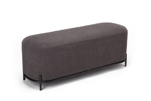 בארי קוביית המתנה תלת 40*120 סמ גובה 45 סמ ריפוד צהוב חרדל בסיס מתכת שחור מיליון כסאות