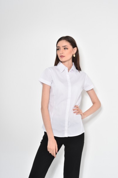 חולצת נשים מסילה נסתרת שרוול קצר