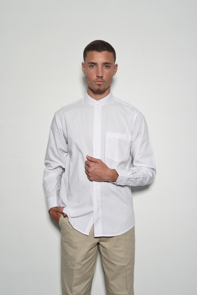 חולצת צווארון סיני 