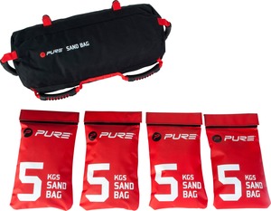תיק כח מתכוונן 5-20 ק"ג P2I SANDBAG BLACK/RED 4X5KG PURE